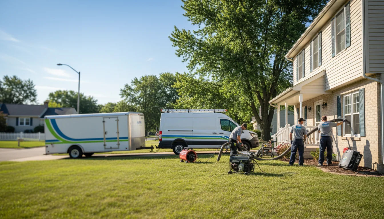 Flooded Basement Restoration And Cleanup With Repair in Freeland, MI near me
